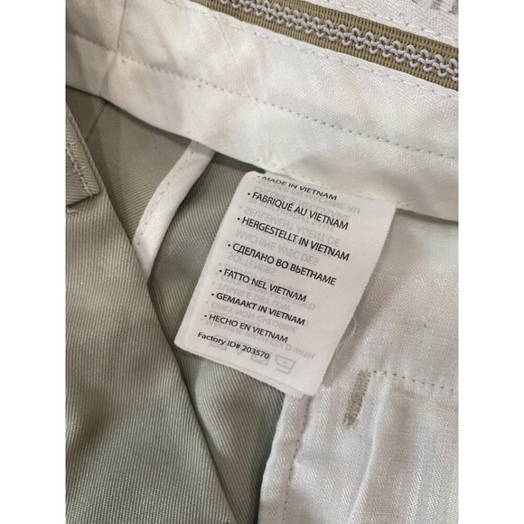 Oak Hill Premium Pant Mens 44x30 Tan/Gray Pleated Relaxed Straight Chino - Picture 3 of 16